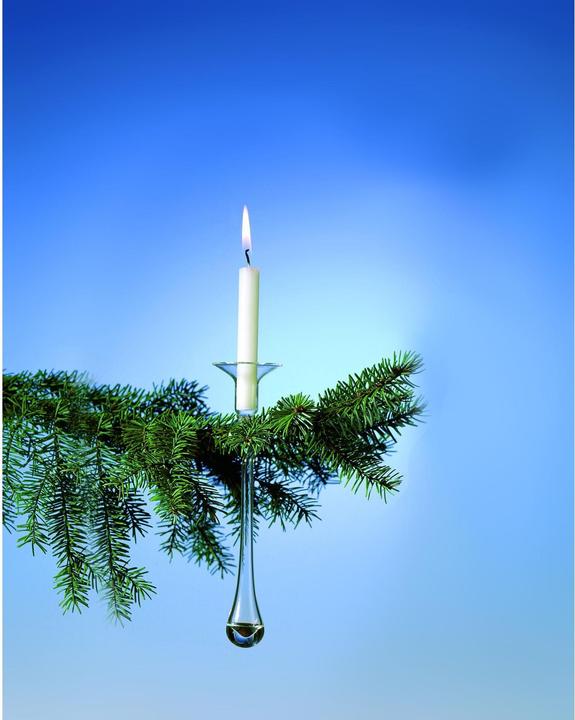 Produktbild Glasi Hergiswil Weihnachtsschmuck Kerzenhalter 18 cm, 3er Set (18 x 4 cm)