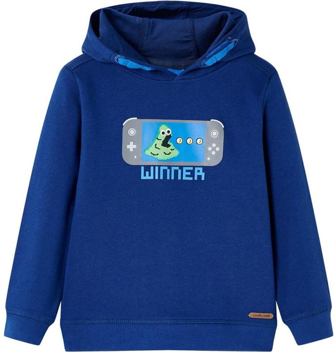 VidaXL Kinder-Kapuzenpullover Dunkelblau 104,Material: 92 (104)