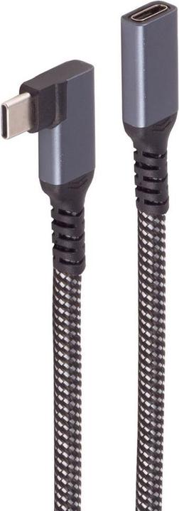 Produktbild Shiverpeaks BASIC-S--USB-C Verlängerungskabel, 3.2, 90°, PD, Textil, 0,5m (BS14-74013) (0.50 m, USB 3.2 Gen 2)