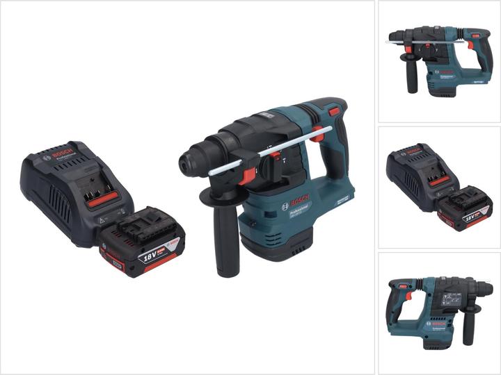 Produktbild Bosch Professional Bosch GBH 18V-22 Professional Akku Bohrhammer 18 V 1,9 J SDS Plus Brushless + 1x Akku 5,0 Ah + (Akkubetrieb)