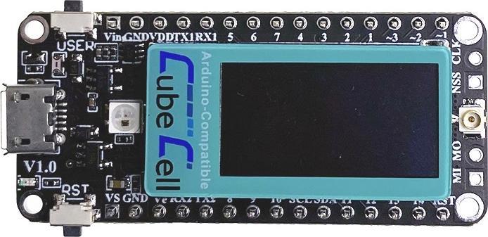Actual product image Heltec Automation CubeCell Dev-Board Plus 868MHz Lora Node HTCC-AB02