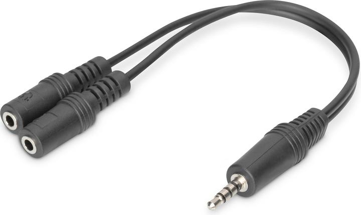 Actual product image Digitus Headset Adapter Cable TRRS (Headset adapter)