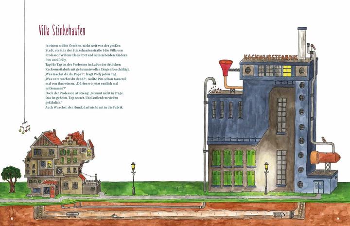 Produktbild Die Kackwurstfabrik (Deutsch, Tjarko van der Pol, Marja Baseler, Meike Blatnik, Annemarie van den Brink, 2018)