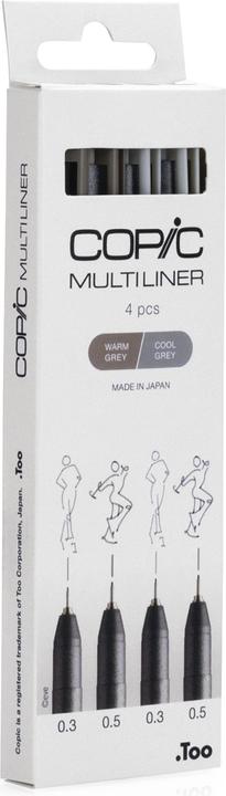 Image du produit Copic Multiliner (Gris chaud, Gris froid, 4 x)