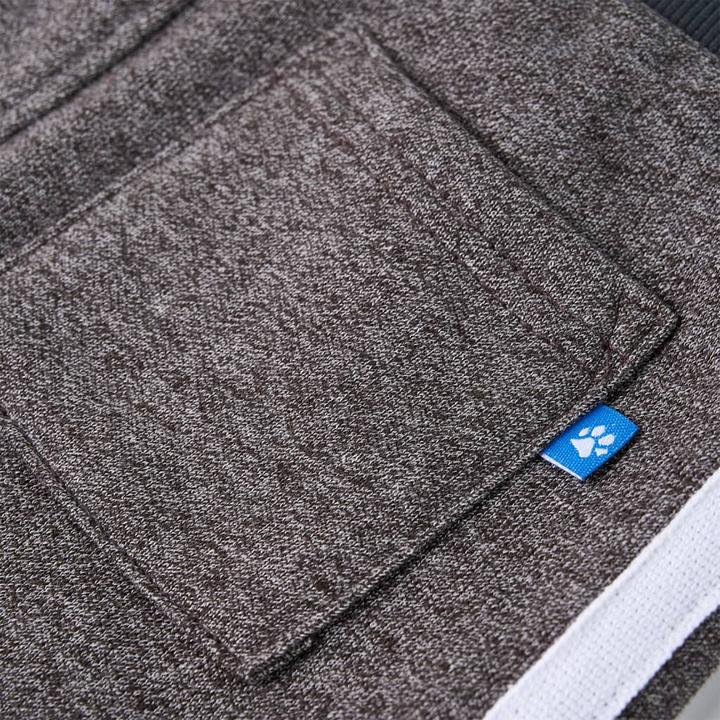 Actual product image VidaXL Children's tracksuit bottoms dark grey melange 128,Material: 80 (128)