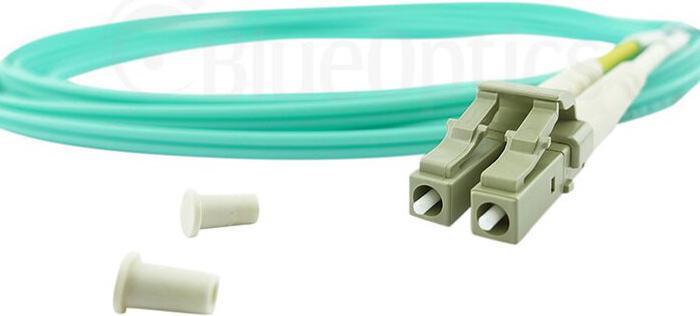 Actual product image BlueOptics HPE AJ833A Compatible LC-LC Multimode OM3 Patch Cord 0.5 Metre (0.50 m)