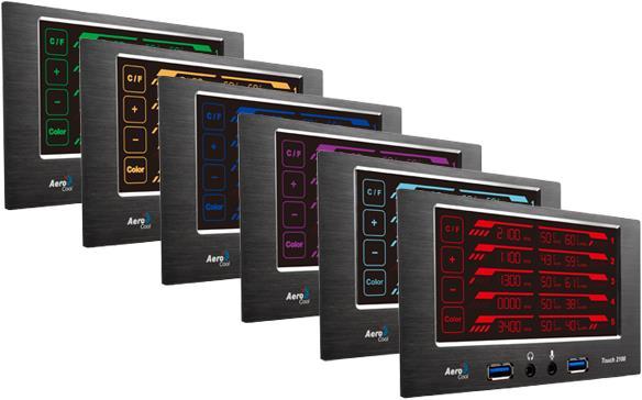 Produktbild AeroCool Touch 2100 Panel (5 Lüfter)