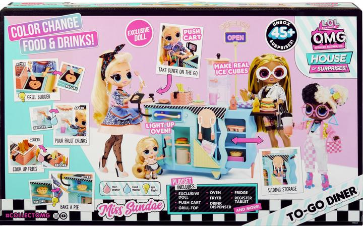 Actual product image MGA LOL Surprise OMG To Go Dinner