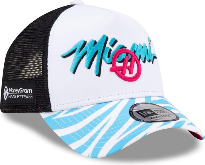 Actual product image New Era A-Frame Snapback Trucker Cap - Miami F1 Haas (One size)