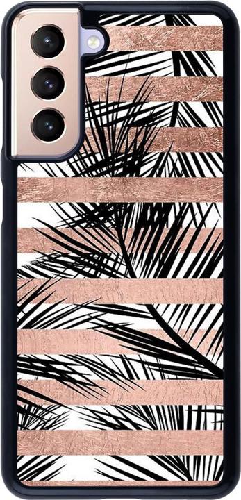 Image du produit PhoneLook Coque Palm trees gold stripes (Samsung Galaxy S21 5G)