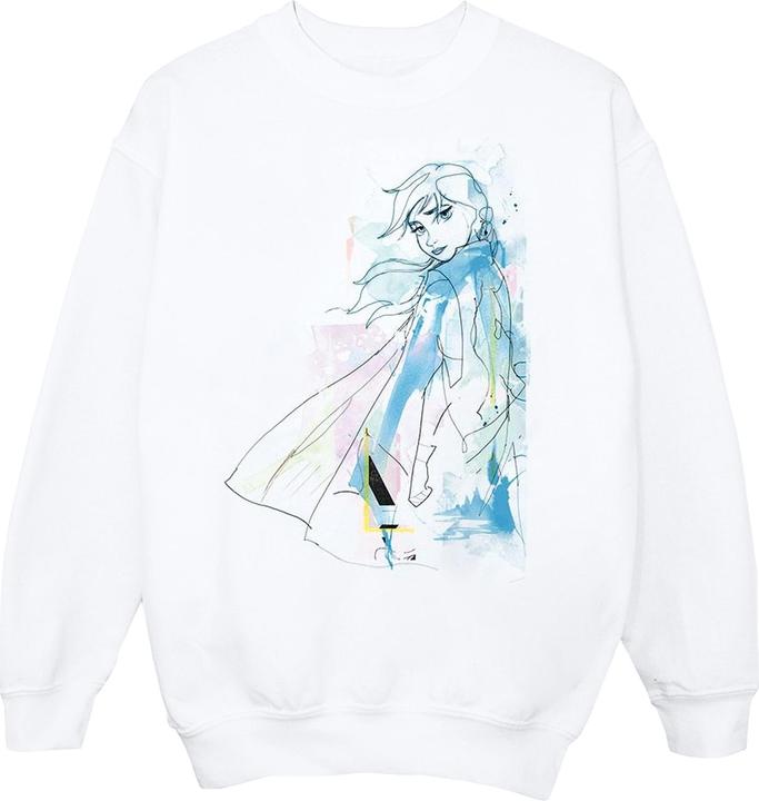 Disney Frozen 2 Anna Watercolour Sketch Sweatshirt Jungen (152, 158)