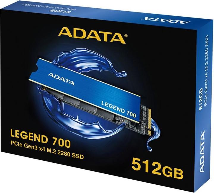 Actual product image Adata SSD Legend 700 M.2 512GB PCIe Gen3x4 2280 (512 GB, M.2 2280)