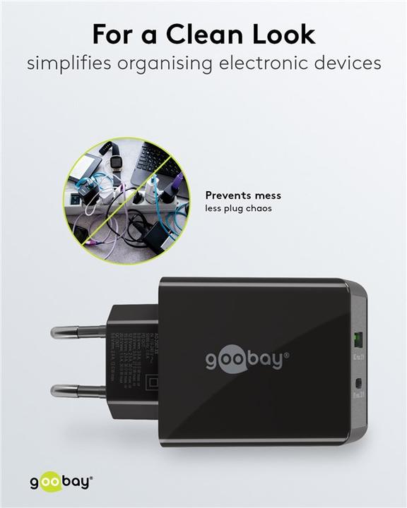 Produktbild Goobay Dual USB Schnellladegerät (30 W)