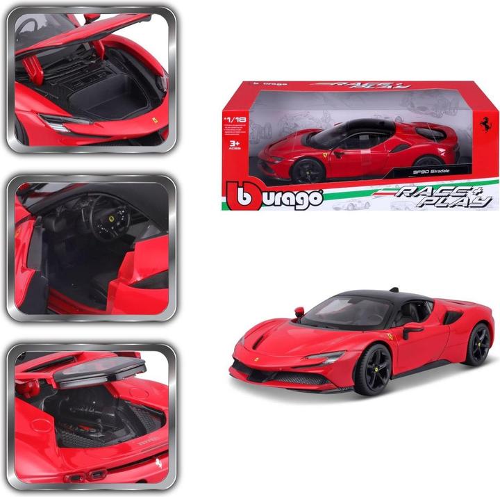 Actual product image Bburago Ferrari R&P SF90