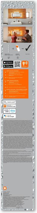 Actual product image Ledvance Smart+ wall Orbis Duplo IP44 TW 58 cm Chrome 4x5W 2000Lum (2800 lm)