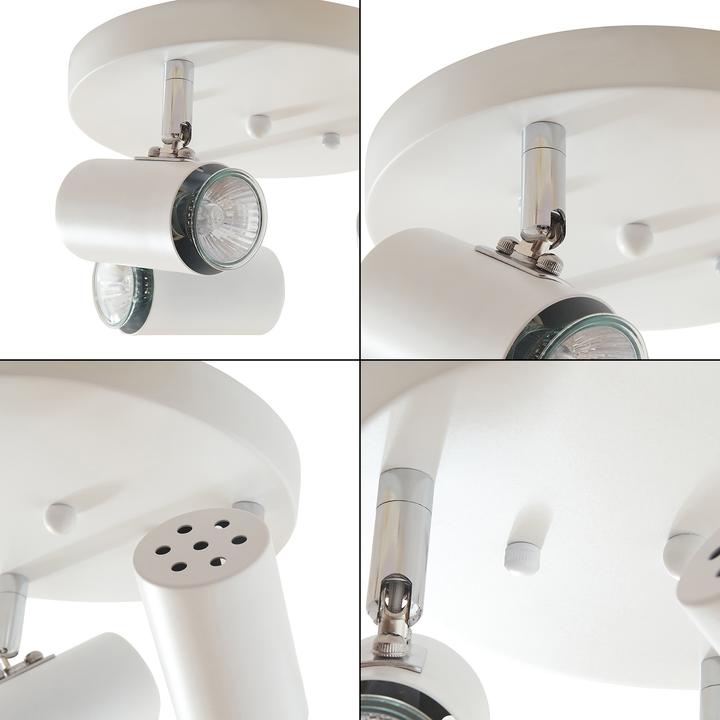 Actual product image Lux.Pro Deckenleuchte Bathgate 3 x GU10 Weiss (GU10)