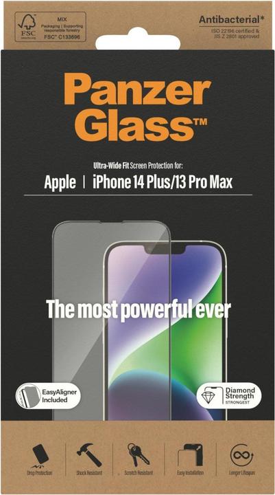 Produktbild PanzerGlass Ultra-Wide Fit (1 Stück, Apple iPhone 13 Pro Max, Apple iPhone 14 Plus)