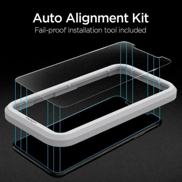 Actual product image Spigen Tempered Glass Alm Glas.Tr Slim 2-Pack Iphone 11 (2 Piece, Apple iPhone 11)