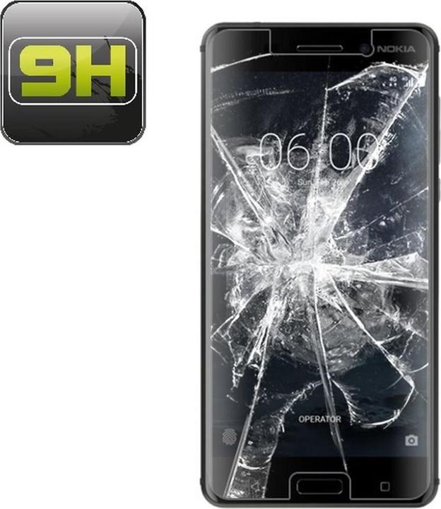 Produktbild Protectorking 1x echtes Tempered 9H Panzerhartglas 3D KLAR (1 Stück, Nokia 8)