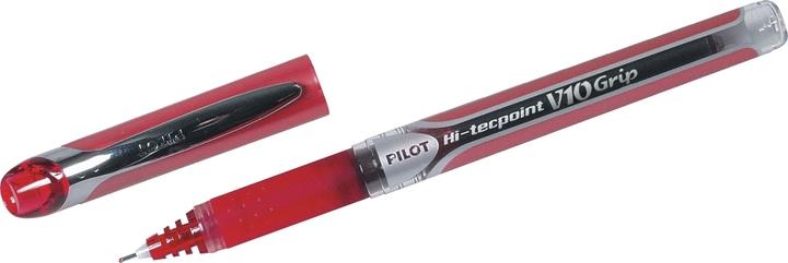 Produktbild Pilot Tintenroller Hi-Tecpoint Grip V10 0,6mm rot Rundspitze nicht dokumentenecht (Rot, 1 x)