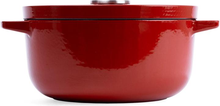Actual product image KitchenAid braadpan 22cm - gemailleerd gietijzer - keizer rood - rond (26 cm, Casserole + Stewpot, Cast iron)
