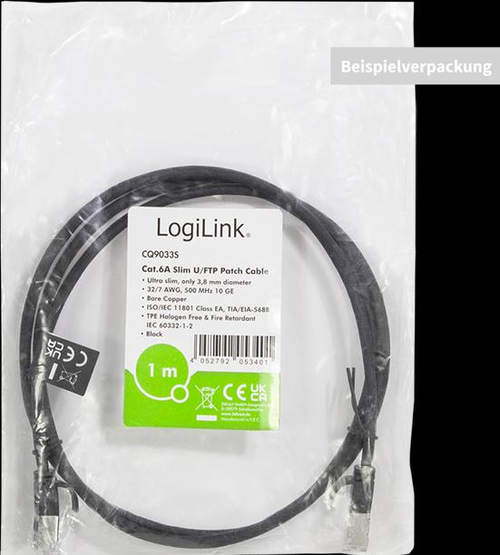 Actual product image LogiLink Network cable (STP, CAT6a, 1 m)