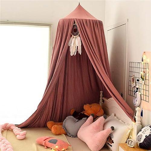 Image du produit Activity Board Ciel de lit bébé, moustiquaire enfant dentelle baldaquin, fille princesse rideau de lit en coton