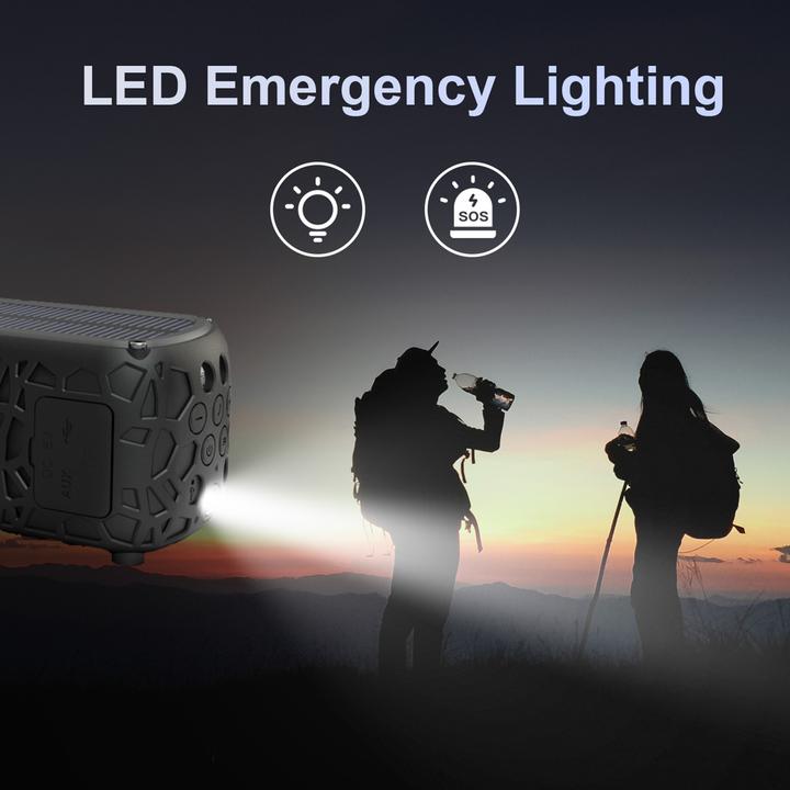 Actual product image 4smarts Solar stereo speaker (10 h, Rechargeable battery operated, Solar panel)