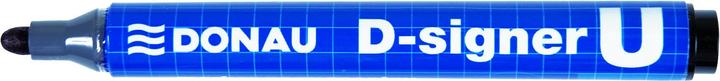 Donau Permanentmarker d-signer u, rund, 2-4mm (strich), schwarz (Schwarz, 4 mm)
