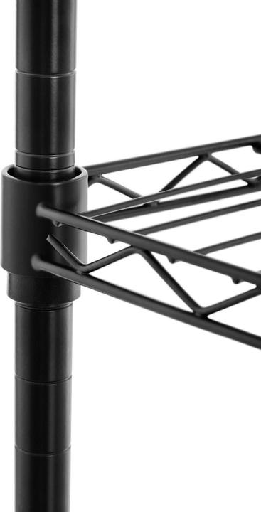 Actual product image Royal Catering Metallregal Steckregal Haushaltsregal Standregal 55x45x150 cm 150 kg schwarz
