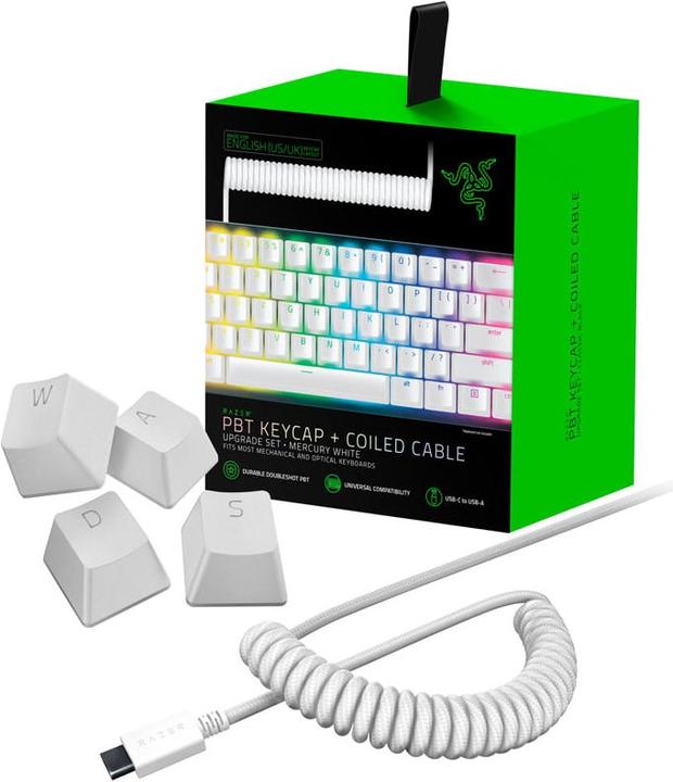 Actual product image Razer PBT Keycap + Coiled Cable Upgrade Set