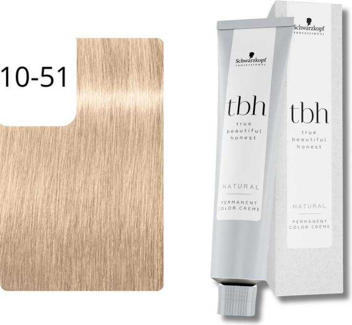 Actual product image Schwarzkopf Professional Schwarzkopf True Beautiful Honest - Tbh 10-51 C Ultrablond Gold Cendré 60 ml (10-51 Ultra Blond Gold Cendré)