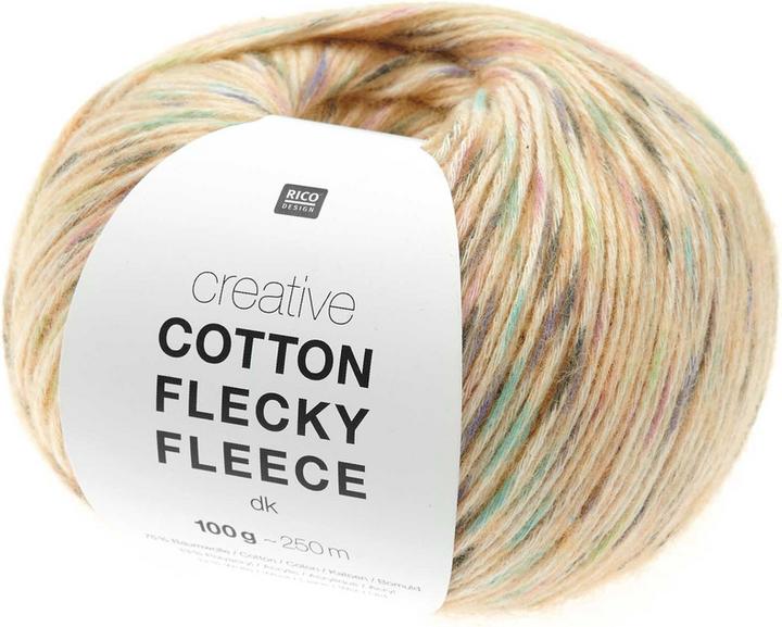 Actual product image Rico Creative Cotton Flecky Fleece dk orange, 100 g, 250 m, 75 % CO, 13 % PC, 12 % WO (250 m)