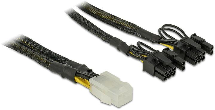 Actual product image Delock 6Pin to 2x 8Pin or 2x 6Pin power adapter