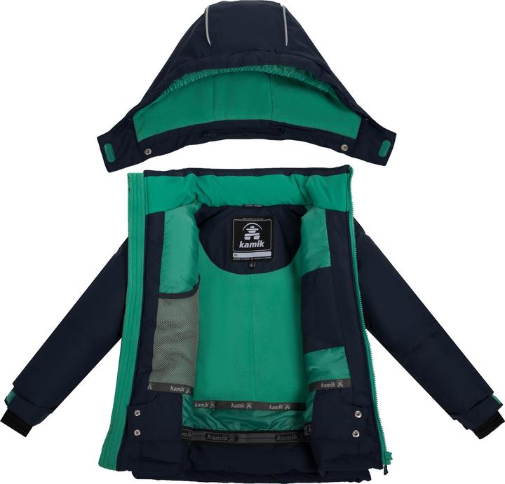 Produktbild Kamik Hux Skijacke Mitternacht / Grün Kinder (104)