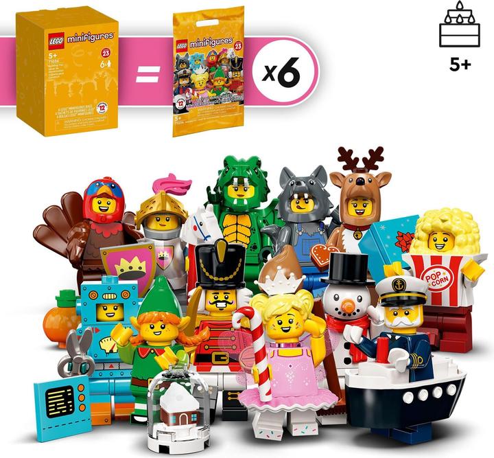 Actual product image LEGO Series 23 - Pack of 6 (71036, LEGO Minifigures)