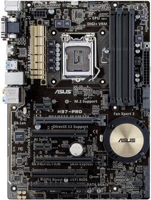 Produktbild ASUS H97-Pro (LGA 1150, Intel H97, ATX)