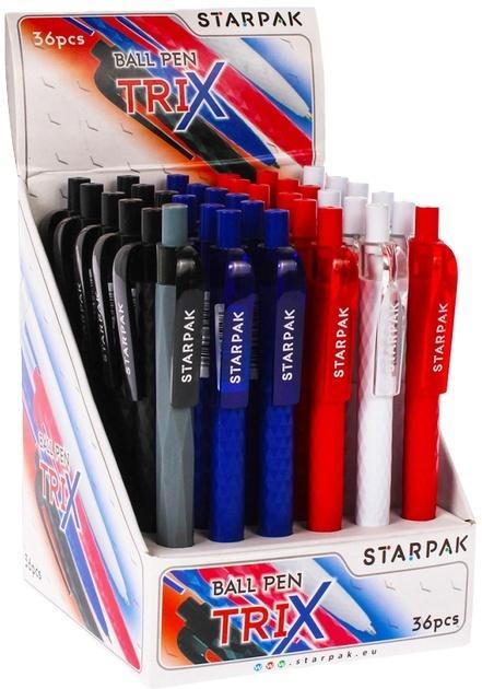 Actual product image Starpak Druckkugelschreiber 0,7 blau Trix (36 Stück) (Blue, 36 x)