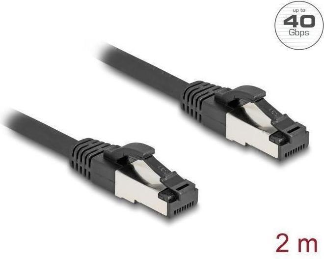 Produktbild Delock 80572 Cat.8.1 Patchkabel S/FTP 2m schwarz (80572) (S/FTP, CAT8.1, 2 m)