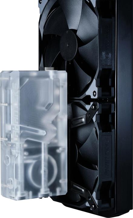 Produktbild Phanteks R160C Reservoir - transparente Acryl-Backplate, DRGB-LED