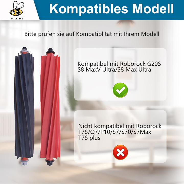 Produktbild Flickbee Ersatzteilset für Roborock S8 MaxV Ultra (21-teilig)