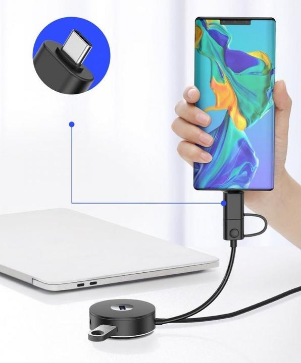 Produktbild Baseus CAHUB-GA01 (USB-C, USB-A, 4 Ports)
