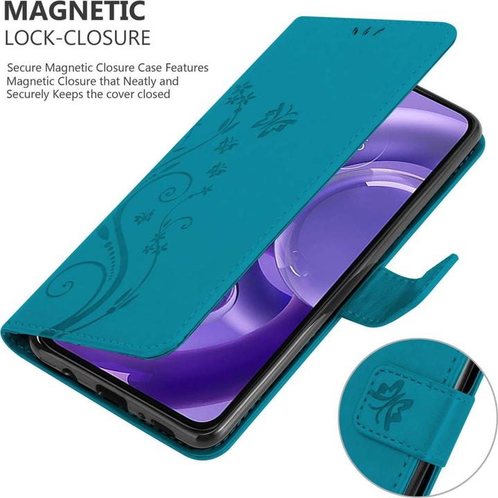 Produktbild Cadorabo Hülle für Motorola EDGE 30 NEO mit Blumen Muster (Motorola Edge 30 Neo)