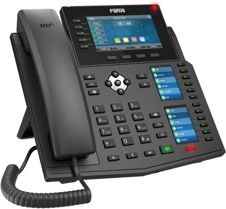 Produktbild Fanvil Téléphone SIP X6U PoE 3 écrans couleur