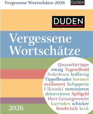 Produktbild Harenberg Duden Vergessene Wortschätze Tagesabreisskalender 2026 (11 x 14 cm, Deutsch)