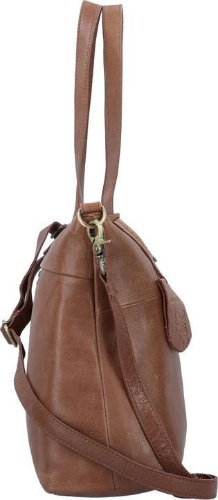 Immagine prodotto Burkely Borsa shopper Norah naturale in pelle con scomparto per laptop da 36 cm (10 l)