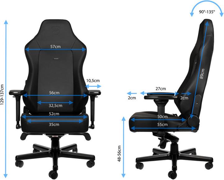 Actual product image noblechairs HERO - Black Edition