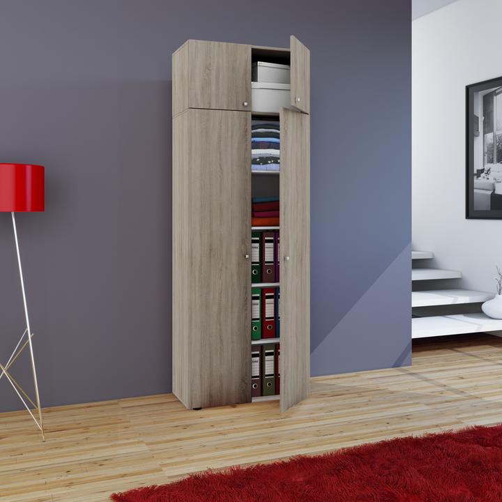 Actual product image VCM Wooden multi-purpose cabinet series Vandol with hinged doors (70 x 40 cm)