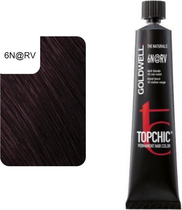 Produktbild Goldwell Topchic Elumenated (6N@RV dunkelblond elumenated rot violet)