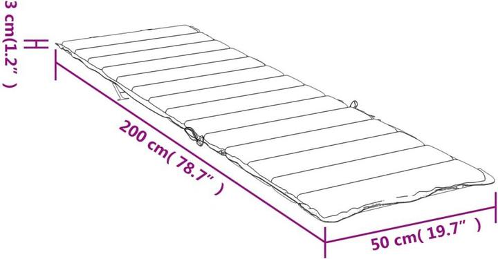 Image du produit VidaXL Hayder (200 x 50 x 3 cm)